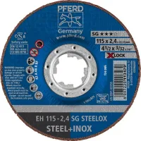 Disc de debitare X-LOCK SG STEELOX pentru otel, inox, 115x2,4mm, drept, PFERD