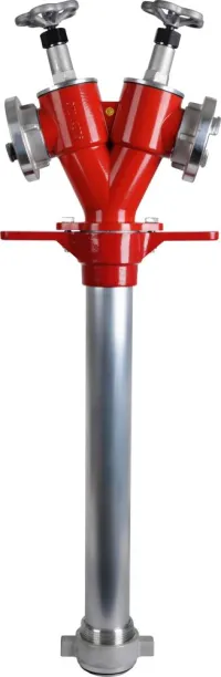 Conductă verticală hidrantă pentru hidranți subterani DIN 3221, DN 80, 2xStorz C cu închidere