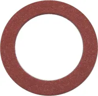 Inel de etanșare plat din fibră vulcanizată, roșu, 21 x 17 x 1 mm