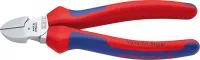 Cleste cu tais lateral, 125 mm, cromat, manere bicomponent, KNIPEX